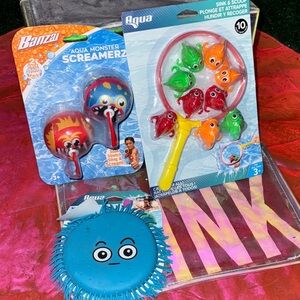 Aqua Monster Screamerz & Catch Set - soaked toss splash bundle